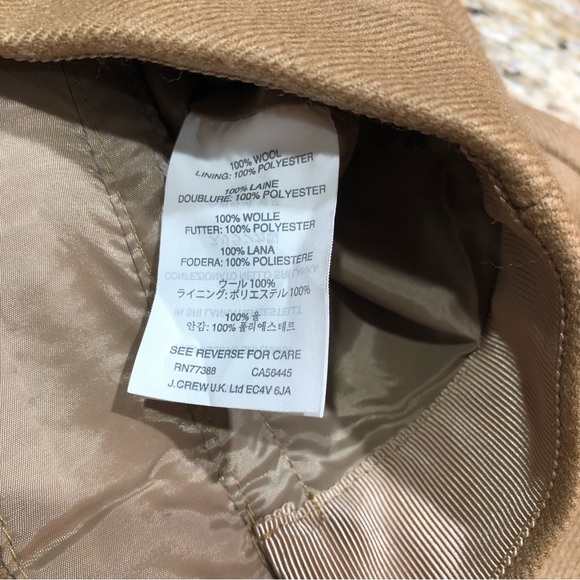 J. Crew 100% Wool Zip Pencil Skirt in Tan 2 - Picture 9 of 11